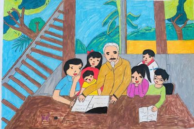 CUỘC THI VẼ TRANH ” BÁC HỒ VỚI THIẾU NHI- THIẾU NHI VỚI BÁC HỒ