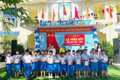 TRƯỜNG TIỂU HỌC ĐỨC TÂN TỔ CHỨC LỄ TỔNG KẾT NĂM HỌC 2025 – 2026