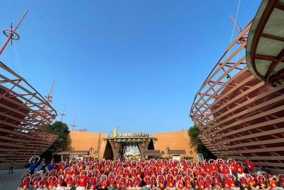 Trường Tiểu học Đức Tân tổ chức cho học sinh tham gia hành trình về địa chỉ đỏ và trải nghiệm thực tế
